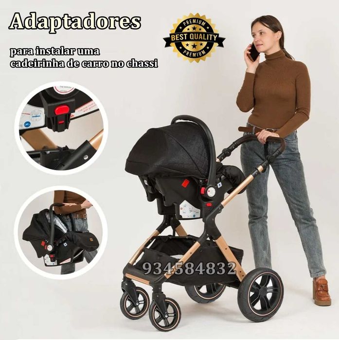 * CARRINHO DE BEBÉ TRIO * 3 em 1 * NOVOS * Oportunidade + Ofertas *