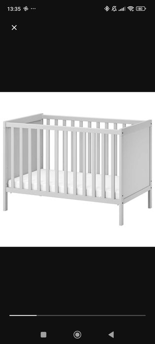 Berço Sunkvik cinzento, IKEA
