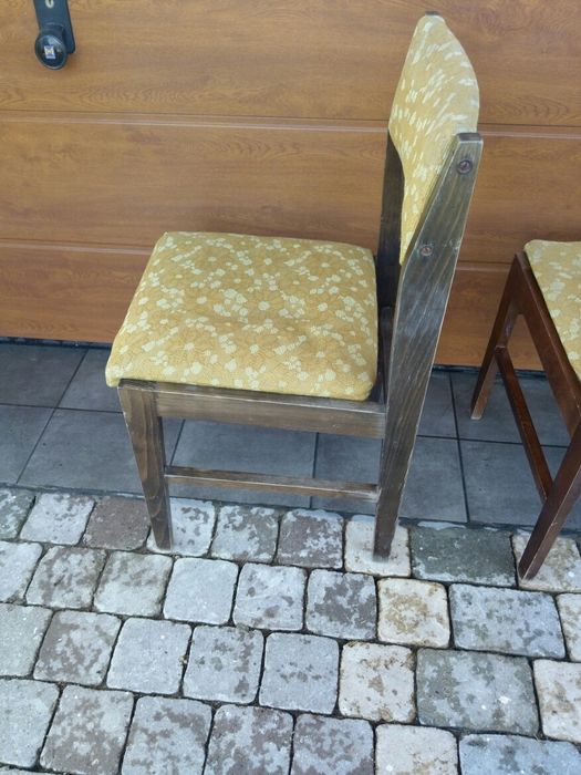 Krzesełko krzesło drewniane prl vintage