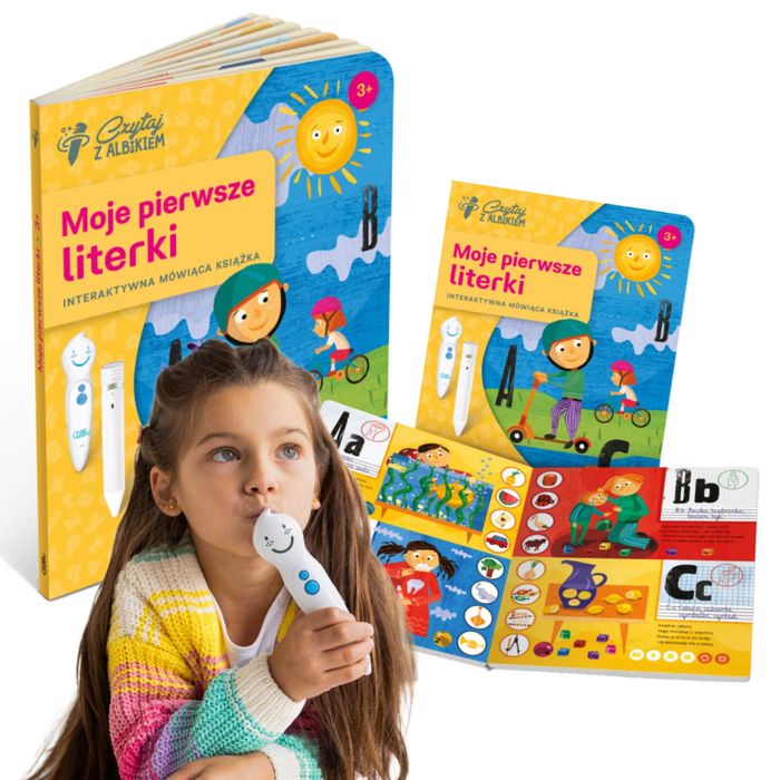 Czytaj z Albikiem Moje Pierwsze Literki Interaktywna Książka 3+