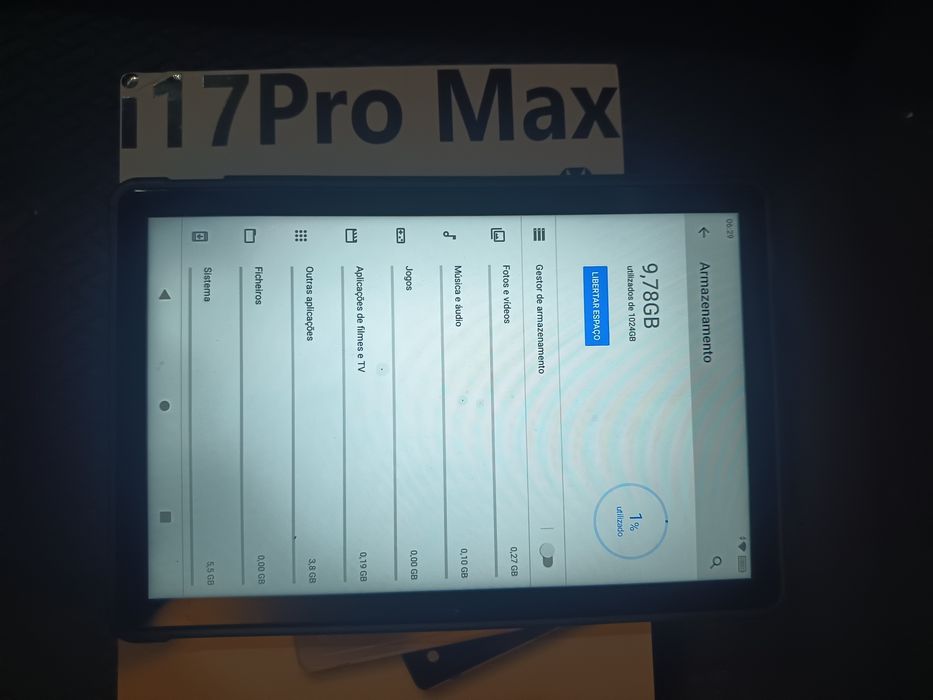 Tablet KINGZONE i17Pro Max de 10.1 polegadas.