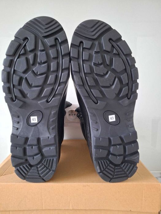 Nowe buty trekkingowe wojskowe Wojas czarne 958M/41, rozmiar 43.