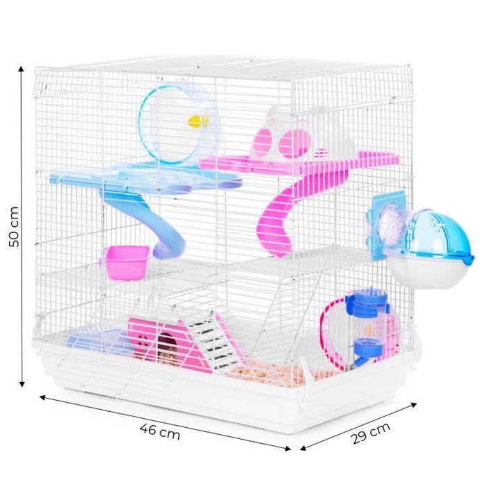 NOWA Klatka dla chomika ZooVera i małych gryzoni z pełnym wyposażeniem