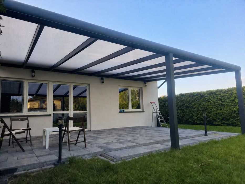 Nowoczesne zadaszenie tarasu 3×4 m – skonfiguruj swój model