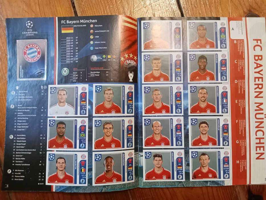 Caderneta Panini UEFA Champions League 2011/2012 - Falta 1 cromo