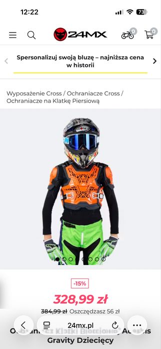 Ochraniacz klatki piersiowej Acerbis- zbrojka dirt