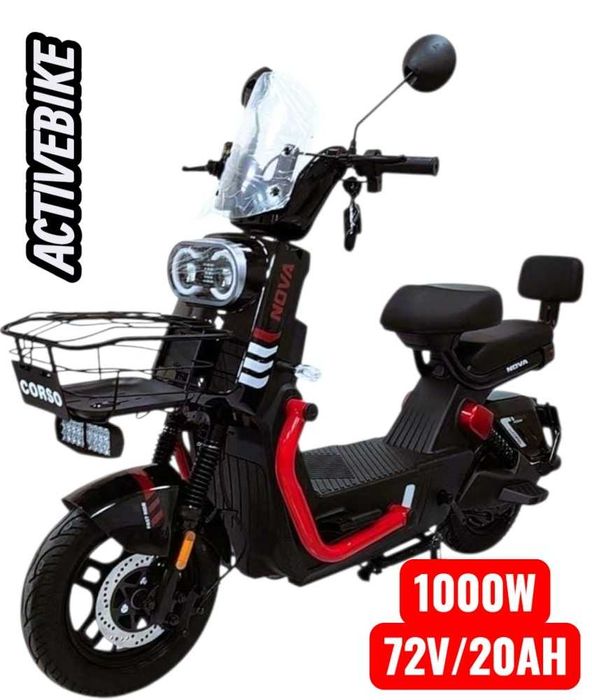 Електричний скутер Corso Nova (1000W, 72V/20Ah).