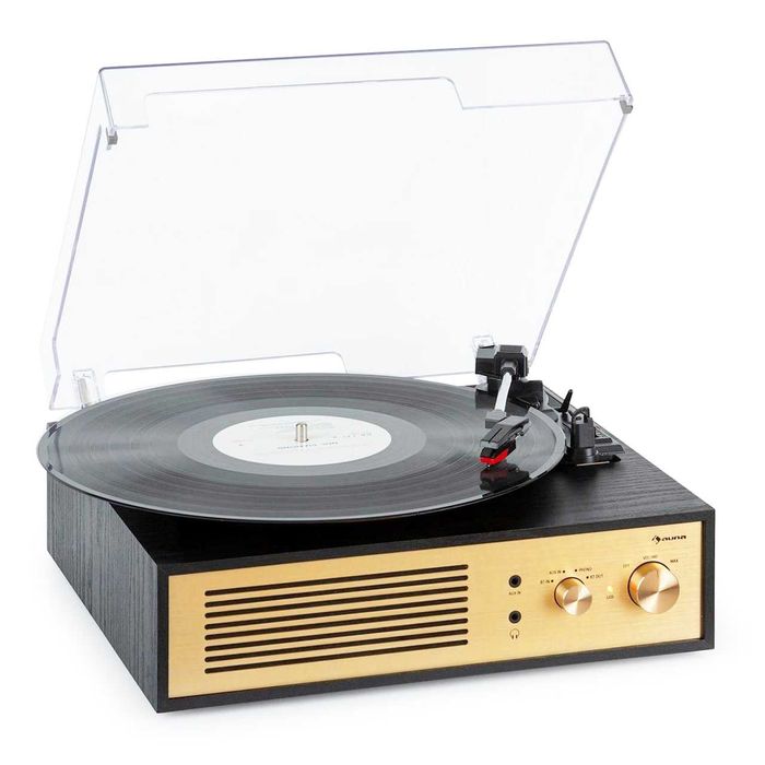 Виниловый проигрыватель Auna Berklee TT Classic с усилителем