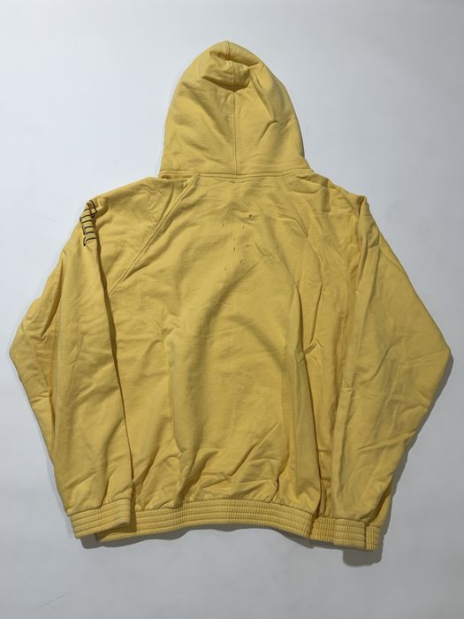 худи Number Nine Yellow Shield Distressed Hoodie