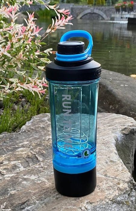 Шейкер спортивний Casno пляшка бутылка з вінчиком 600 мл Синій