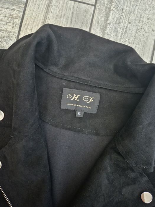 Czarna ramoneska zamszowa M/L