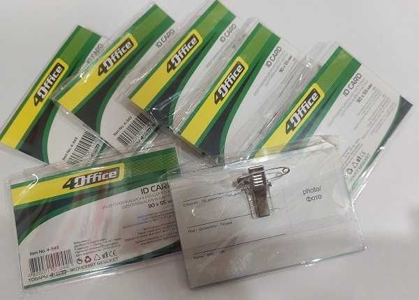 Бейджі горизонтальні.Кнопки в уп. по 36 шт. Стрижні до олівця 0,5 В