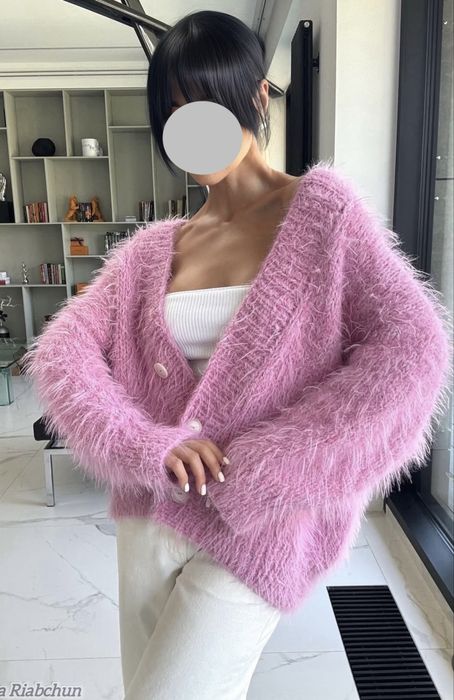 Кардиган S-M-L нитка суміш 3 кольорів