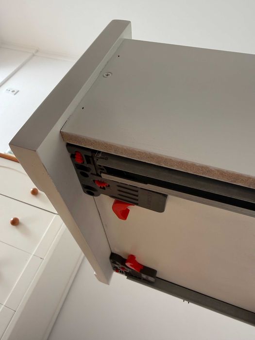 Cómoda c/3 gavetas, branco, 48x48x60 cm