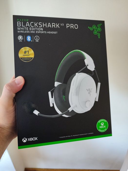 Headset Razer Blackshark V3 pro white edition
