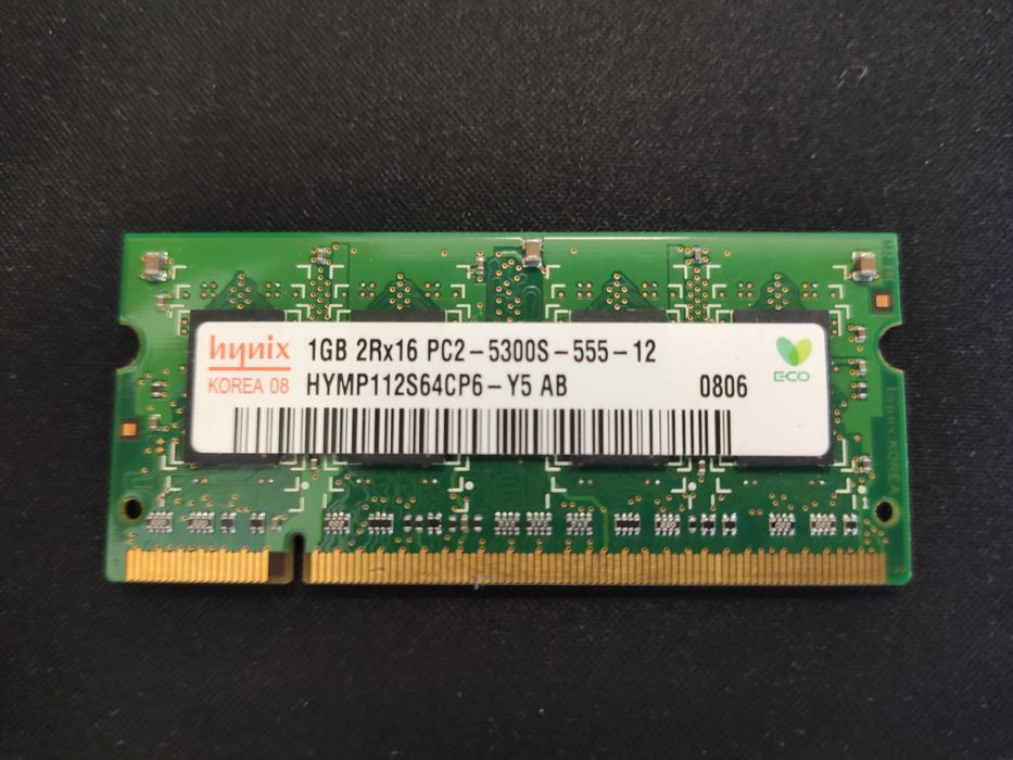 Memória Hynix 1GB 2Rx16 PC2-5300S-555-1264284555790210120