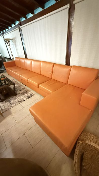 Sofá modular com chaise longue