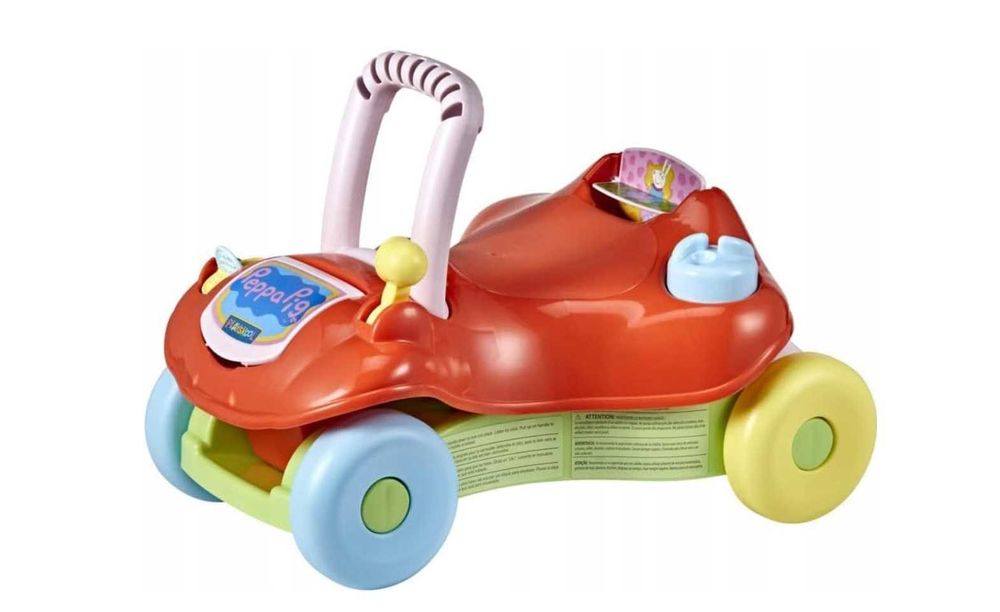 NOWY Chodzik pchacz auto Świnka Peppa do nauki chodzenia 2w1 Playskool