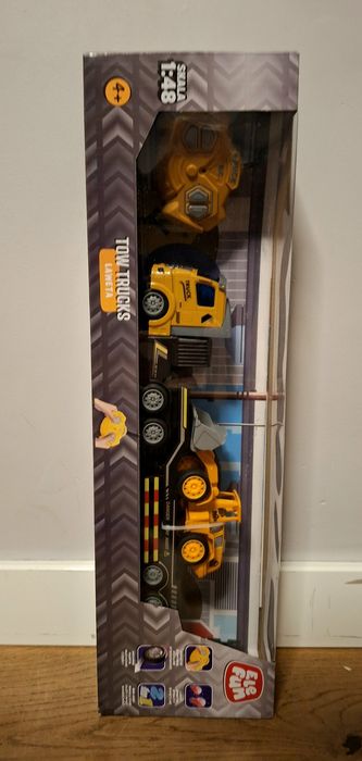 NOWA laweta Elefun Ciężarówka  R/C spychacz sterowana na pilota żółta