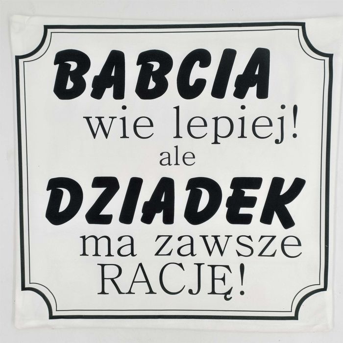 poszewka prezent dla babci dziadka