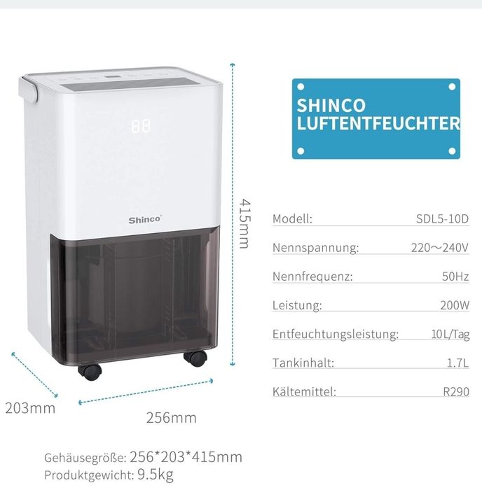 osuszacz powietrza shinco