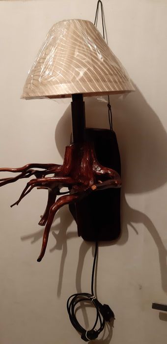 lampka nocna z drewna