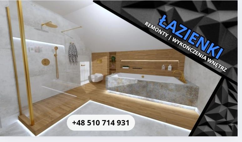 Remonty  mieszkań i domów od 500zl  m2 /łazienki do 3m2 od 7tys zł