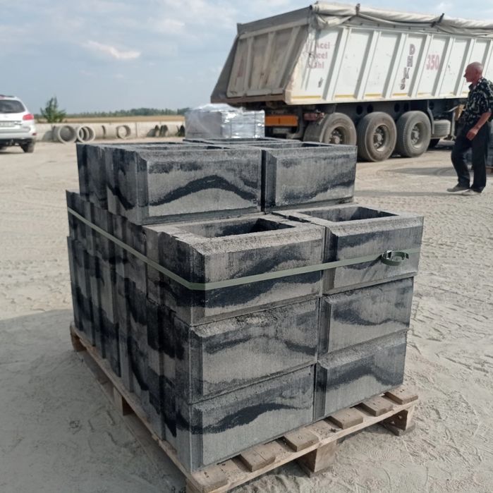 Сучачні Гладкі та Колоті блоки на паркан Блок 20-20-40 Бруківка