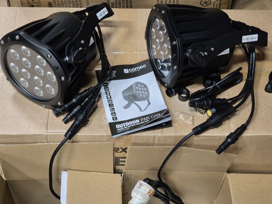 2x Oświetlenie sceniczne lampy Cameo CLPSTTRI12IP 12x3W IP65 PAR CAN