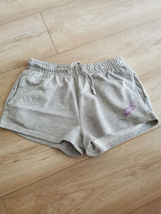 Spodenki krótkie materiałowe damskie młodzieżowe 36 S Sinsay szare