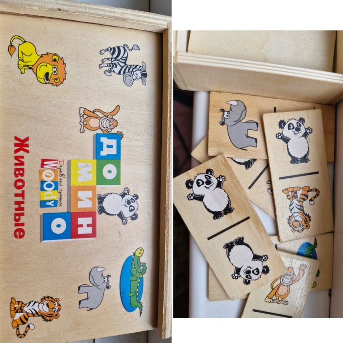 Пазли картонні, м'які 2+ 4+ 5+ доміно