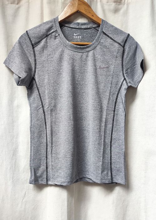 Koszulka sportowa Nike T- shirt szary do biegania  rozmiar M
