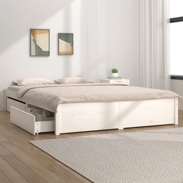 Cama 200*180 com gavetas