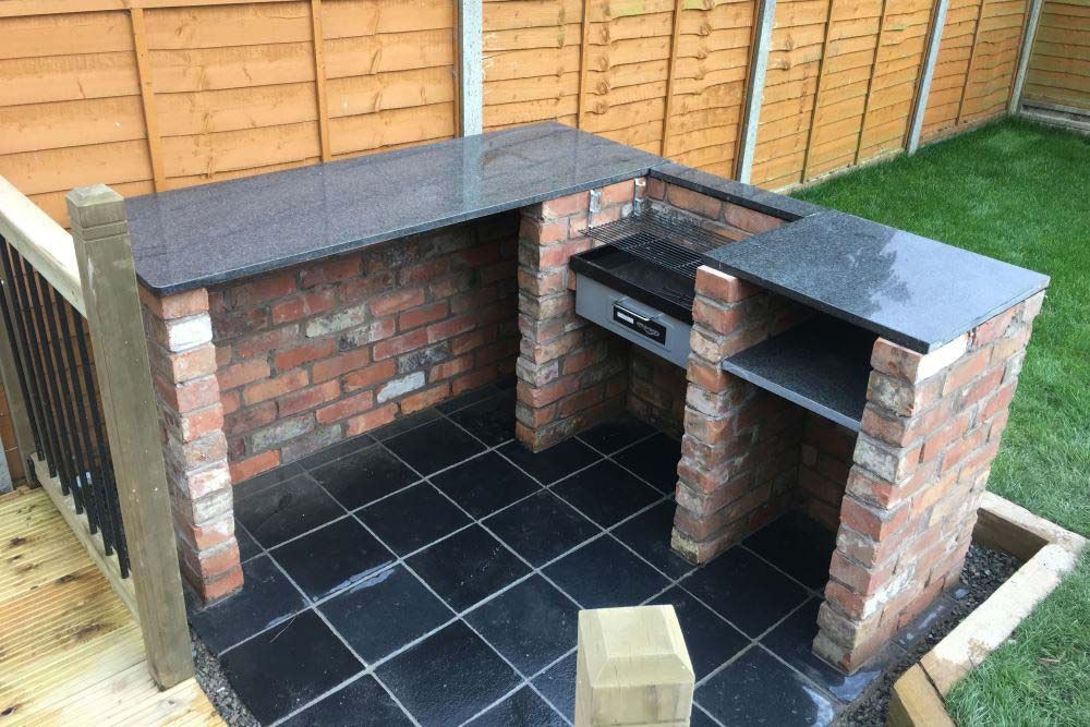 Столешница для барбекю из гранита