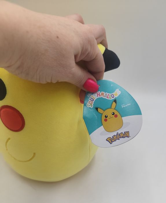 pikachu squishmallows 30 cm maskotka pluszak nowy z metka