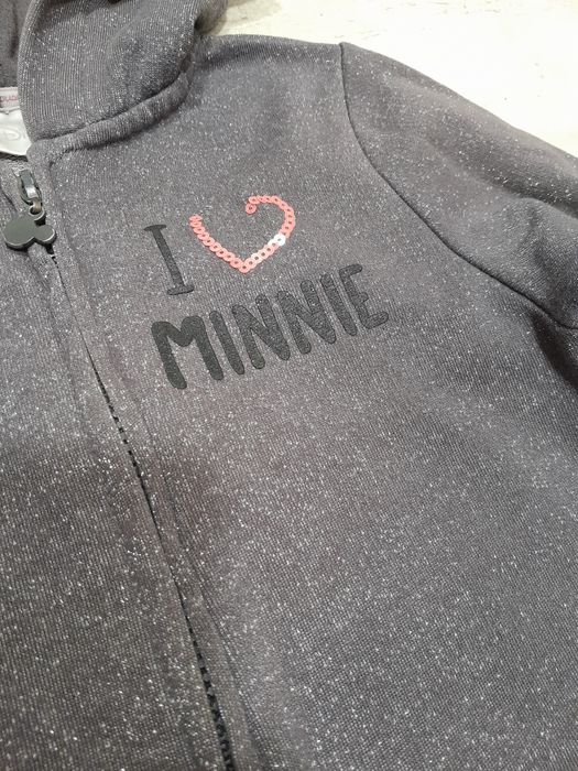Bluza 128  kolor szary Myszka Minnie