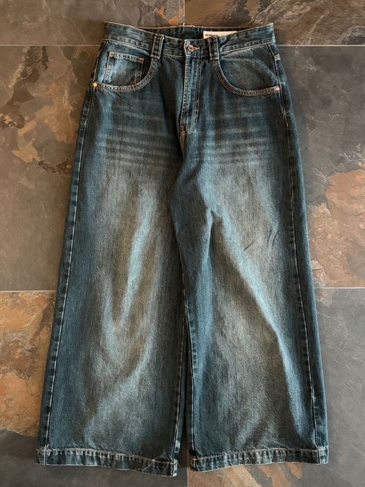 Jeans Mega Baggy Bershka Blue