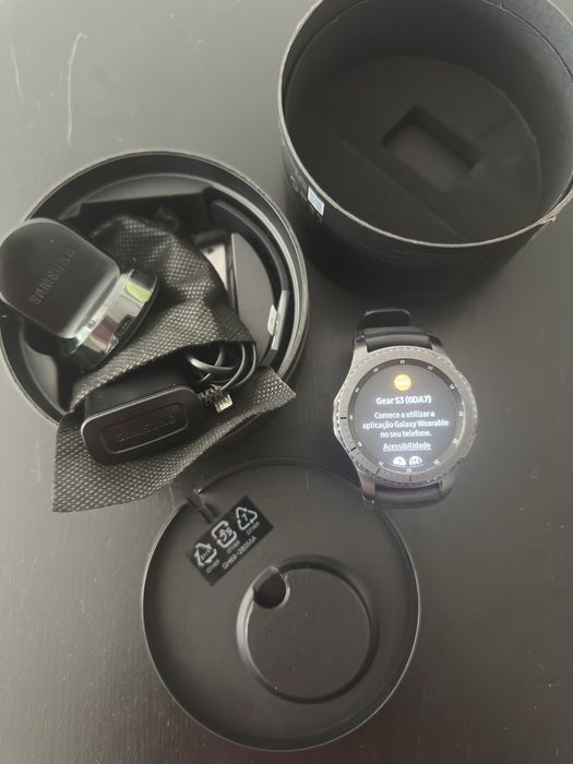 Samsung Gear S3 Frontier (SM-R760) – Como Novo / Caixa e Acessórios Originais
