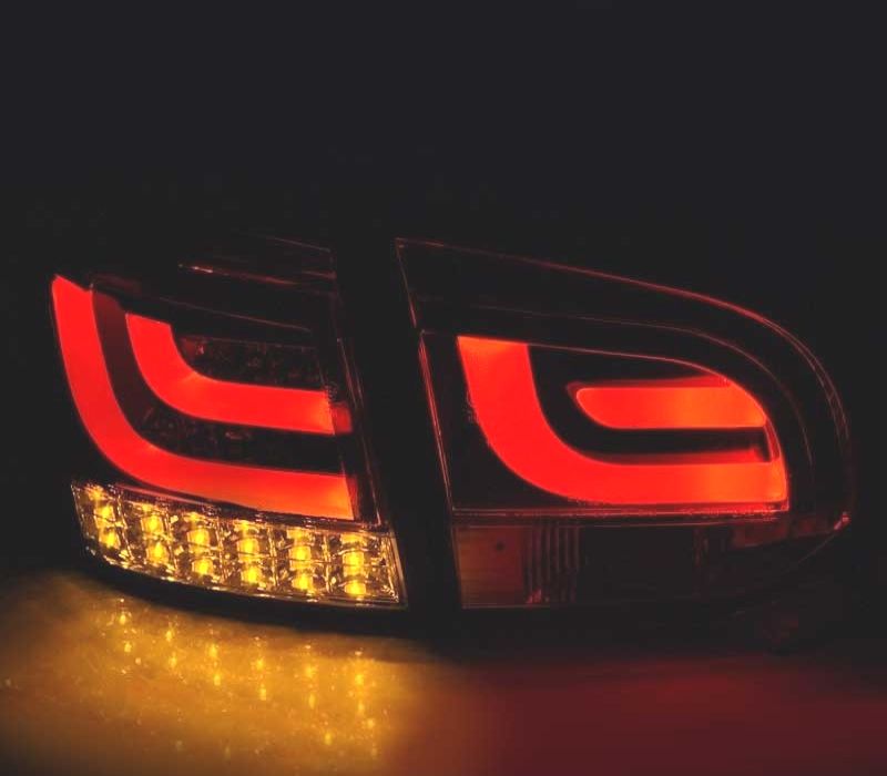 PILOTOS VOLKSWAGEN VW GOLF 6 08-12 LED BAR VERMELHO ESCURECIDO