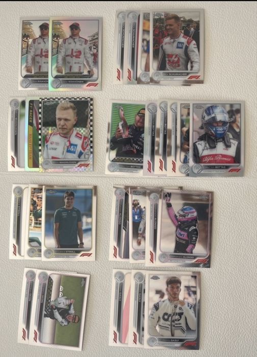 Lote de 122 cartas Topps F1 Chrome 2022