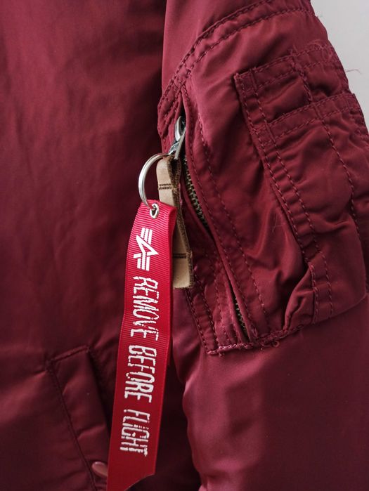 męska ocieplana kurtka Alpha Industries rozmiar S flyers bomber dwustronna