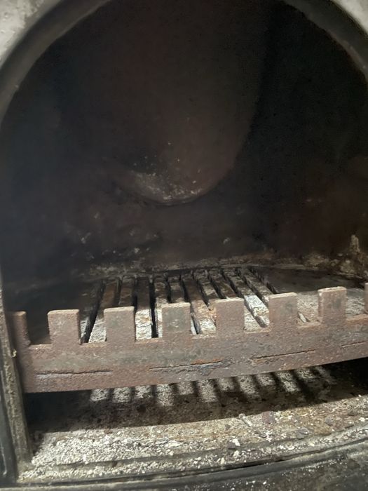 Salamandra a lenha, ferro fundido, alba