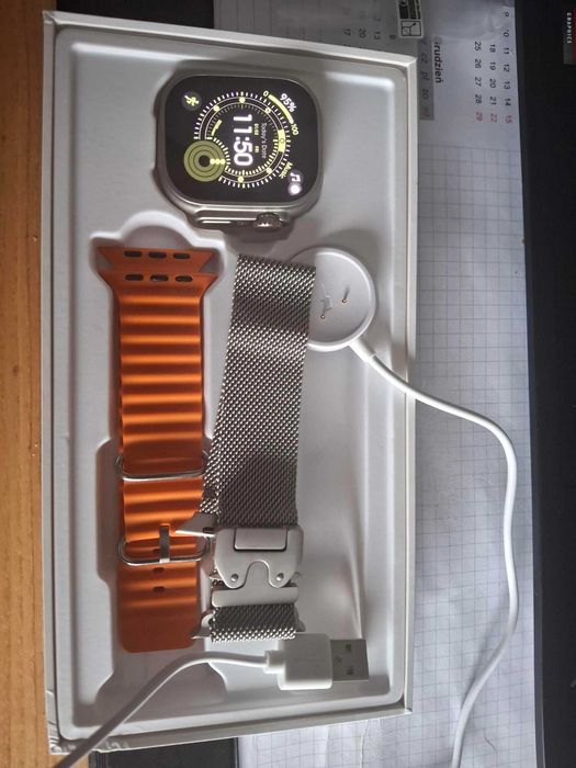 Smartwatch VWAR ULTRA Elite version z kartą sim i duży wyświetlacz