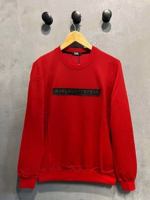 Красный мужской свитшот Karl Lagerfeld, батник мужской