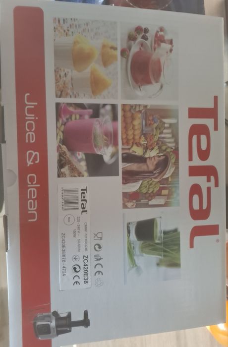 Wyciskarka wolnoobrotowa TEFAL Juice&Clean ZC420E38