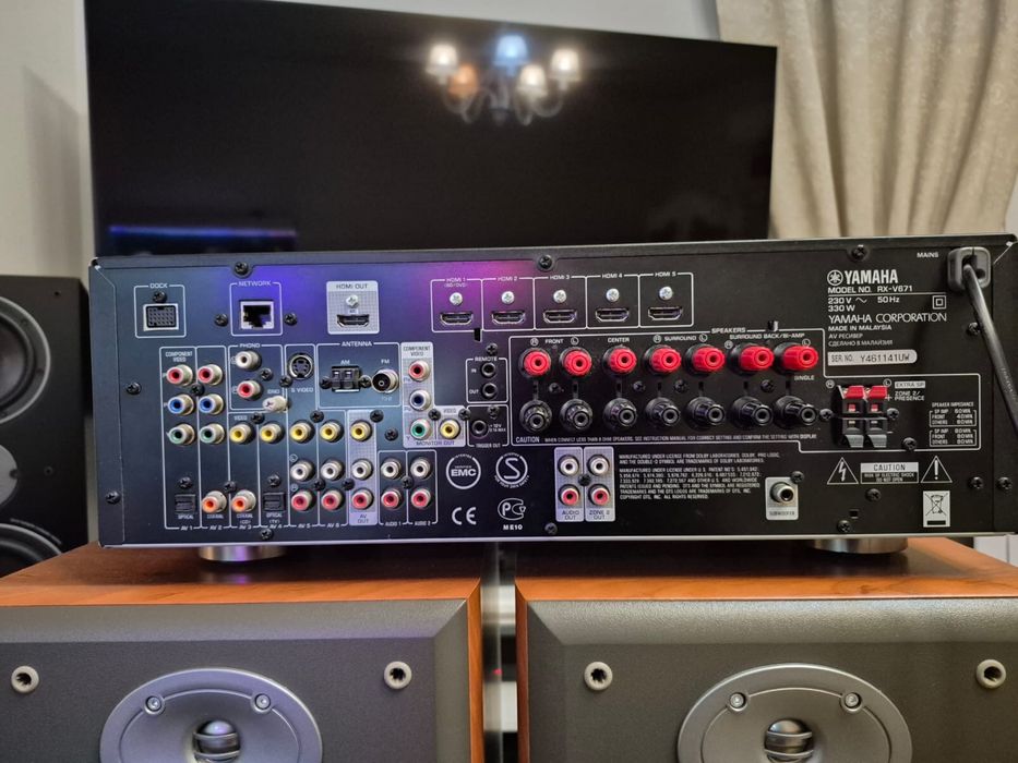 Głośniki JBL E60+Yamaha RX-V671