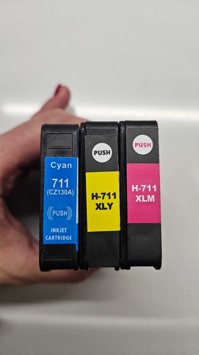 Zamienniki do plotera HP połowa CZ130A oraz połowa 131A i pusty CZ132A