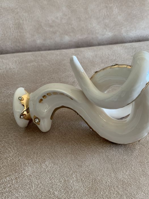 Свічники "Парочка змійок". Кераміка. LEFARD.