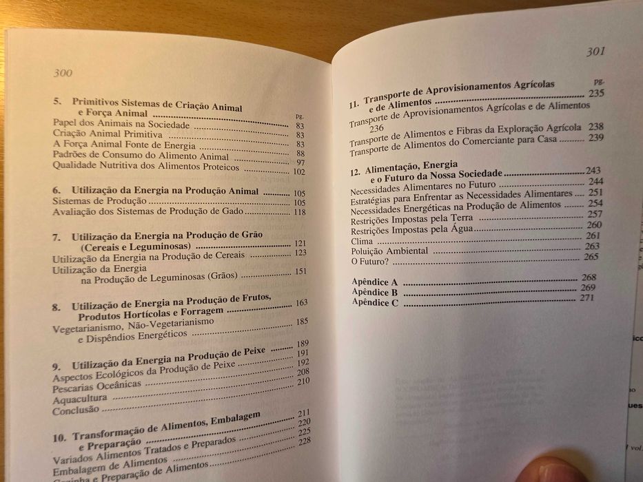 Livro "Alimentação, Energia e Sociedade" de David Pimentel
