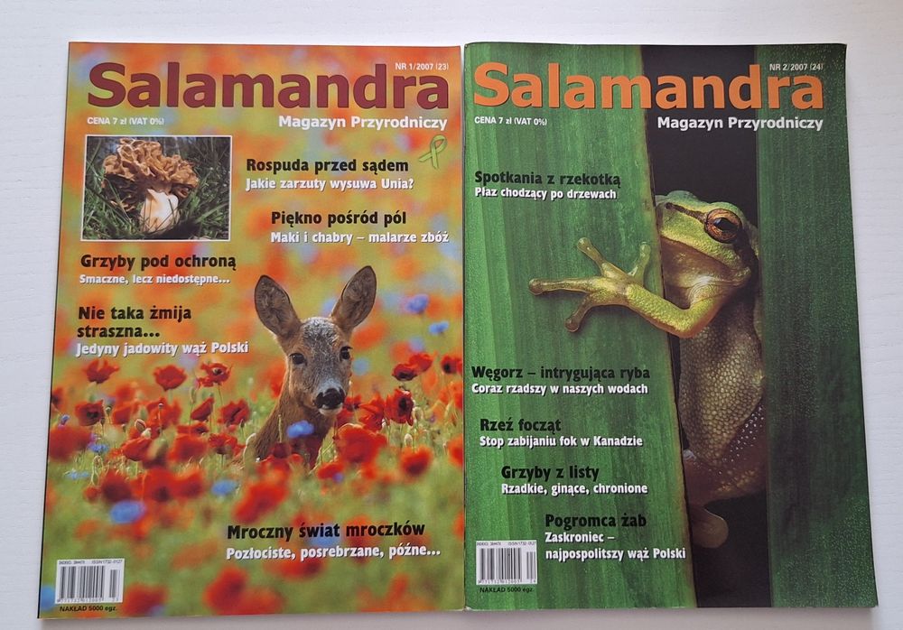 Salamandra, Magazyn Przyrodniczy - cena za 2 egz.